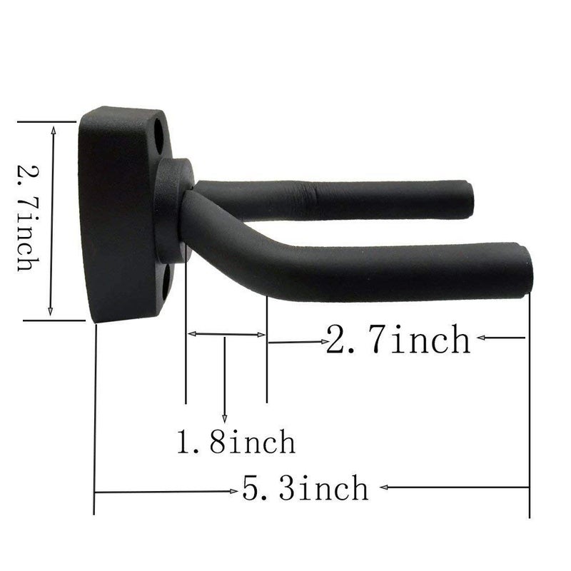 VEIDIA 6 Pcs Guitar Hangers Keep Hook Holder Wall Mount for All Size Guitars, Bass, Mandolin, Banjo - Image 3